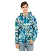 Tie Dye  snowflake Men's Hoodie