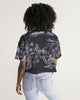 stars map black Women's Lounge Cropped Tee