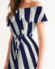 Zebra Women's Off-Shoulder Dress