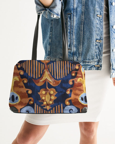 Gold garden ikat Shoulder Bag