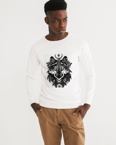 wolf black Men's Graphic Sweatshirt