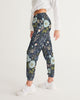 Flower pattern green blue Women's Track Pants