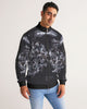 stars map black Men's Stripe-Sleeve Track Jacket