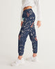 flower pattern BLUE Women's Track Pants