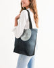 The Moon night Canvas Zip Tote