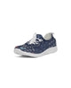 flower pattern BLUE Women's Lace Up Flyknit Shoe