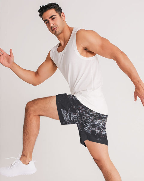 stars map black Men's Jogger Shorts