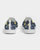 flower pattern yellow blue Women's Lace Up Flyknit Shoe