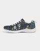 Flower pattern green and blue Women's Sneakers