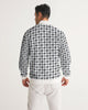 plaid black gray Men's Track Jacket