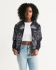 stars map black Women's Bomber Jacket