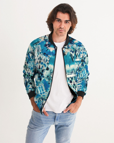 Tie Dye  snowflake Men's Bomber Jacket