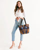 Gold garden ikat Canvas Zip Tote