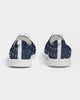 flower pattern BLUE Women's Lace Up Flyknit Shoe