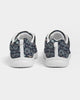 Flower pattern green and blue Women's Sneakers