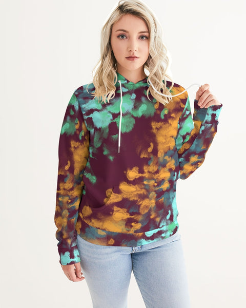 Brown Tie dye Women's Hoodie