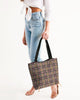 Tartan Design Canvas Zip Tote