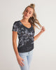 stars map black Women's V-Neck Tee