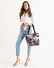 Butterflies &  flowers Canvas Zip Tote