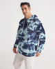 Tie Dye  dark blue Men's Hoodie