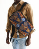 Gold garden ikat Slim Tech Backpack