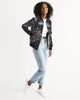 stars map black Women's Bomber Jacket