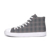 Words on Plaid Hightop Canvas Shoe