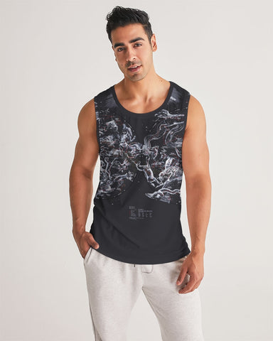 stars map black Men's Sport Tank