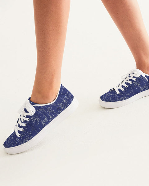 Blue Stars Map Women's Sneakers