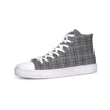 Words on Plaid Hightop Canvas Shoe