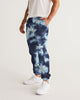 Tie Dye  dark blue Men's Track Pants