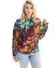 Brown Tie dye Women's Hoodie