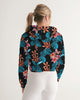 Tropical_1 Women's Cropped Hoodie