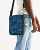 Floliage blue dream Messenger Pouch