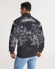 stars map black Men's Stripe-Sleeve Track Jacket