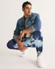 Tie Dye  dark blue Men's Track Pants