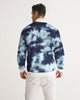 Tie Dye  dark blue Men's Track Jacket