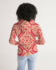 Chinese Print red Women's Hoodie