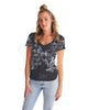 stars map black Women's V-Neck Tee