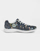 Flower pattern green and blue Women's Sneakers