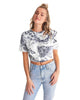 spotless Women's Twist-Front Cropped Tee