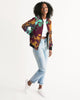 Brown Tie dye Women's Bomber Jacket