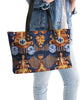 Gold garden ikat Stylish Tote