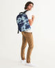 Tie Dye  dark blue Large Backpack