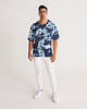 Tie Dye  dark blue Men's Premium Heavyweight Tee