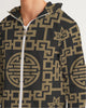 Chinese Print Black Men's Windbreaker