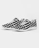 Plaid Black and White Women's Sneakers