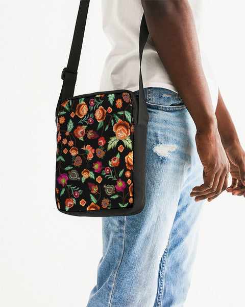 Bordados Prints flower pattern Messenger Pouch