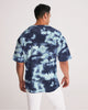 Tie Dye  dark blue Men's Premium Heavyweight Tee