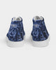 Tie Dye Blue Men's Hightop Canvas Shoe